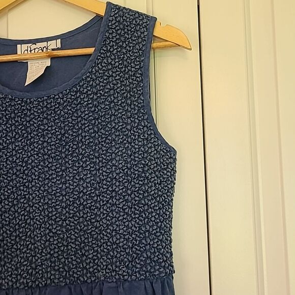 Vintage D. Frank 2 PC Sleeveless Denim  Tie Back Maxi Dress with Jacket Size 10 - Picture 8 of 16